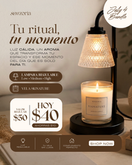 July 4 Bundle - Signature Candle + Candle Warmer Lamp